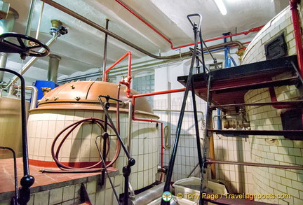 Klosterbräu  brewery storage tanks